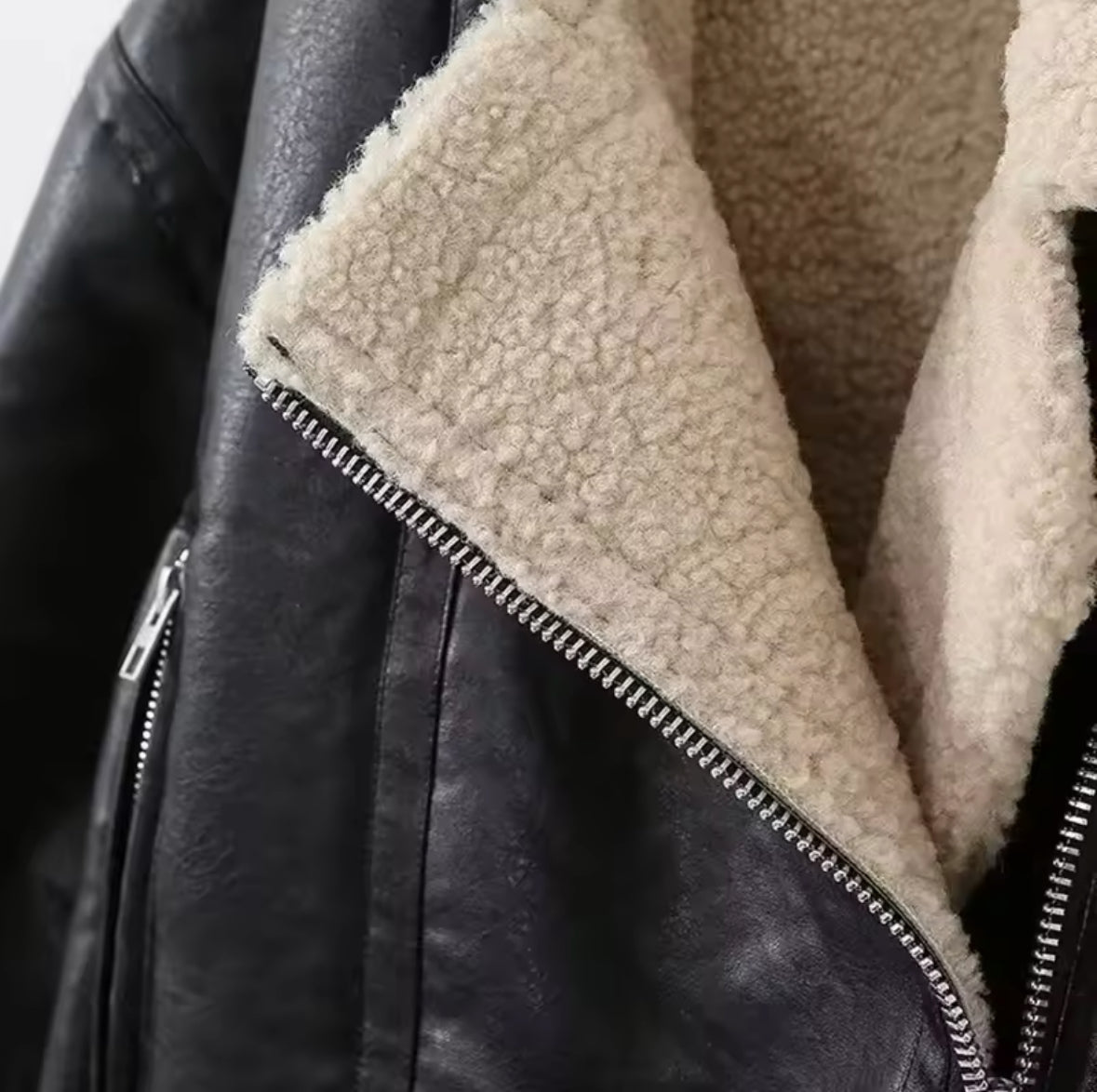 Arctic Luxe Biker Jacke